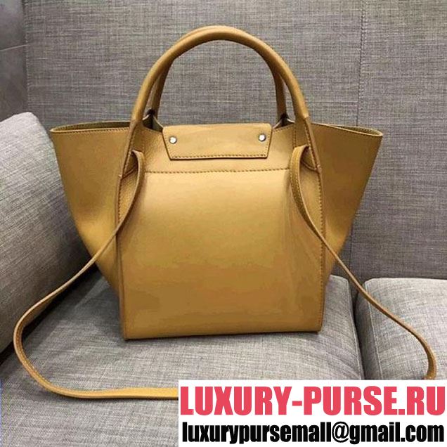 Celine Small Big Bag With Long Strap in Smooth Calfskin Yellow 2018 (1A021-7120602 )