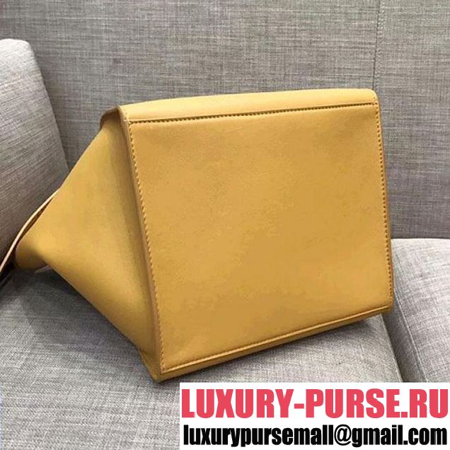 Celine Small Big Bag With Long Strap in Smooth Calfskin Yellow 2018 (1A021-7120602 )