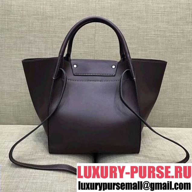 Celine Small Big Bag With Long Strap in Smooth Calfskin Dark Burgundy 2018 (1A021-7120603 )