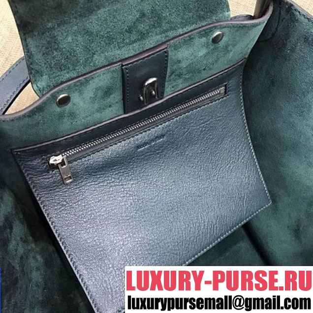 Celine Small Big Bag With Long Strap in Smooth Calfskin Dark Green 2018 (1A021-7120604 )