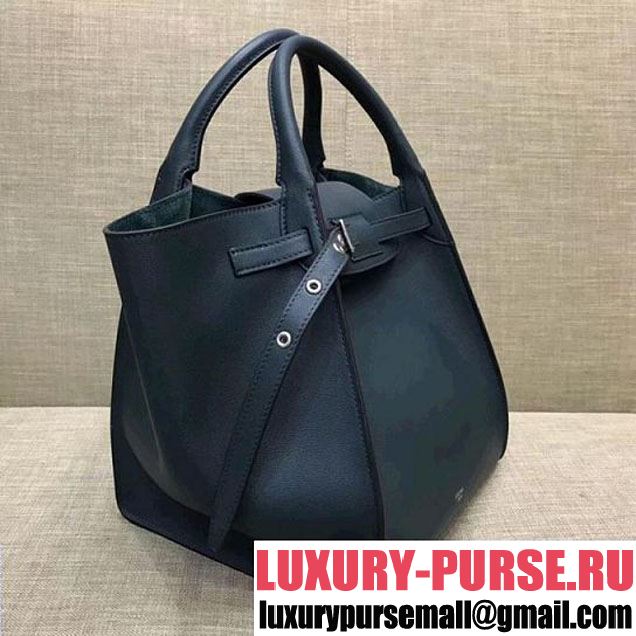 Celine Small Big Bag With Long Strap in Smooth Calfskin Dark Green 2018 (1A021-7120604 )