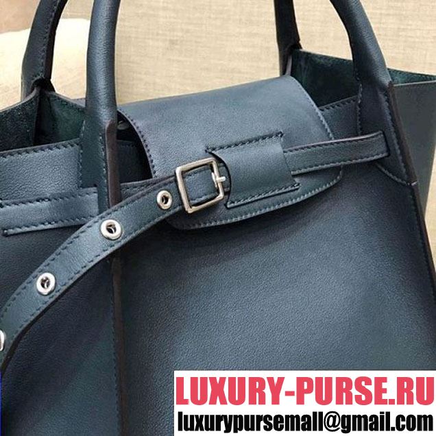 Celine Small Big Bag With Long Strap in Smooth Calfskin Dark Green 2018 (1A021-7120604 )