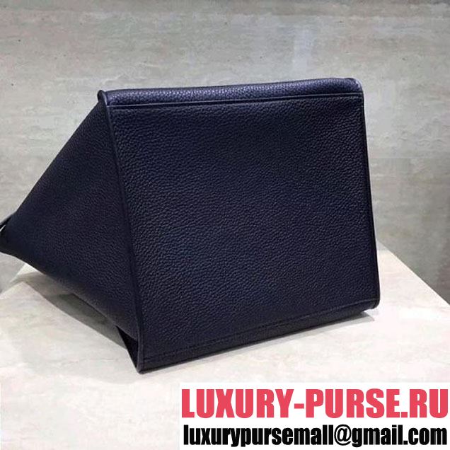 Celine Small Big Bag With Long Strap in Grained Calfskin Black 2018 (1A021-7120607 )