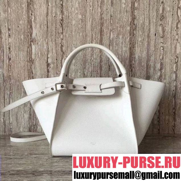 Celine Small Big Bag With Long Strap in Smooth Calfskin White 2018 (SLP-7120608 )