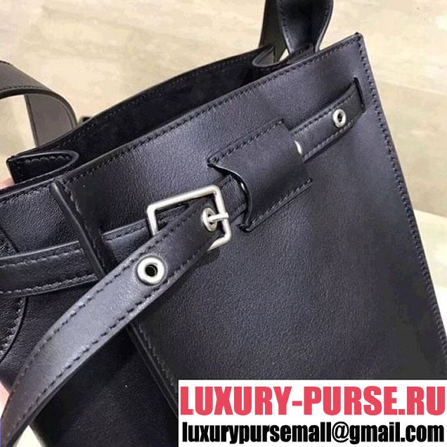Celine Big Bag Bucket Bag With Long Strap in Smooth Calfskin Black 2018 (1A021-7120609 )