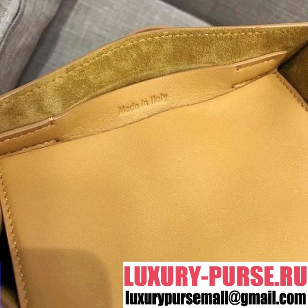 Celine Big Bag Bucket Bag With Long Strap in Smooth Calfskin Yellow 2018 (1A021-7120612 )