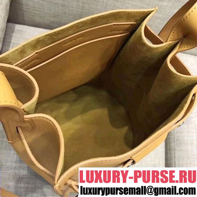 Celine Big Bag Bucket Bag With Long Strap in Smooth Calfskin Yellow 2018 (1A021-7120612 )