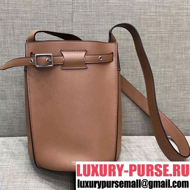 Celine Big Bag Bucket Bag With Long Strap in Smooth Calfskin Brown 2018 (1A021-7120613 )