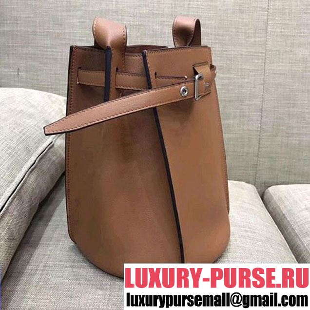 Celine Big Bag Bucket Bag With Long Strap in Smooth Calfskin Brown 2018 (1A021-7120613 )