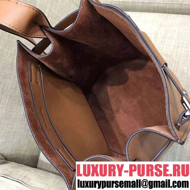 Celine Big Bag Bucket Bag With Long Strap in Smooth Calfskin Brown 2018 (1A021-7120613 )