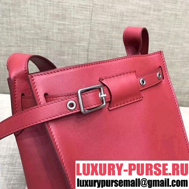Celine Big Bag Bucket Bag With Long Strap in Smooth Calfskin Red 2018 (1A021-7120614 )