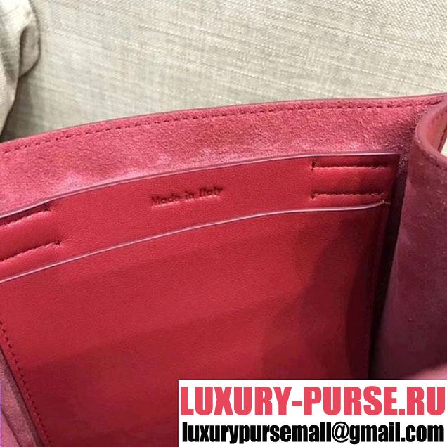 Celine Big Bag Bucket Bag With Long Strap in Smooth Calfskin Red 2018 (1A021-7120614 )