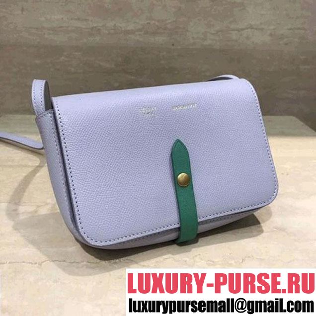 Celine Multifunction Mini Shoulder Bag in Grained Calfskin Powder Blue 2017 (1A021-7120615 )