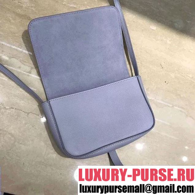 Celine Multifunction Mini Shoulder Bag in Grained Calfskin Powder Blue 2017 (1A021-7120615 )