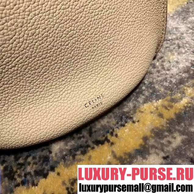 Celine Big Bag Bucket Bag With Long Strap in Grained Calfskin Beige 2018 (OZZ-8011827 )