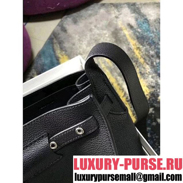 Celine Big Bag Bucket Bag With Long Strap in Grained Calfskin Black 2018 (OZZ-8011826 )