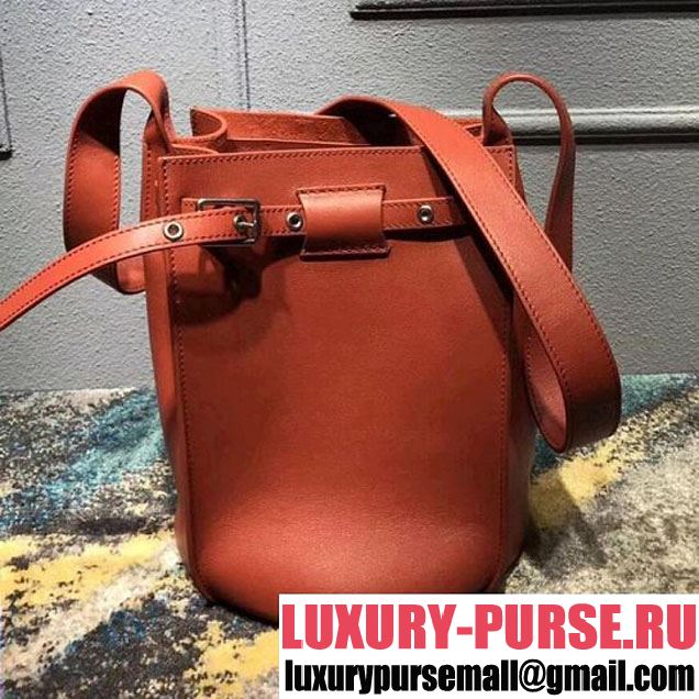 Celine Big Bag Bucket Bag With Long Strap in Smooth Calfskin Orange 2018 (OZZ-8011823 )