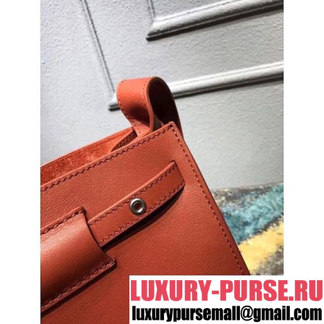 Celine Big Bag Bucket Bag With Long Strap in Smooth Calfskin Orange 2018 (OZZ-8011823 )