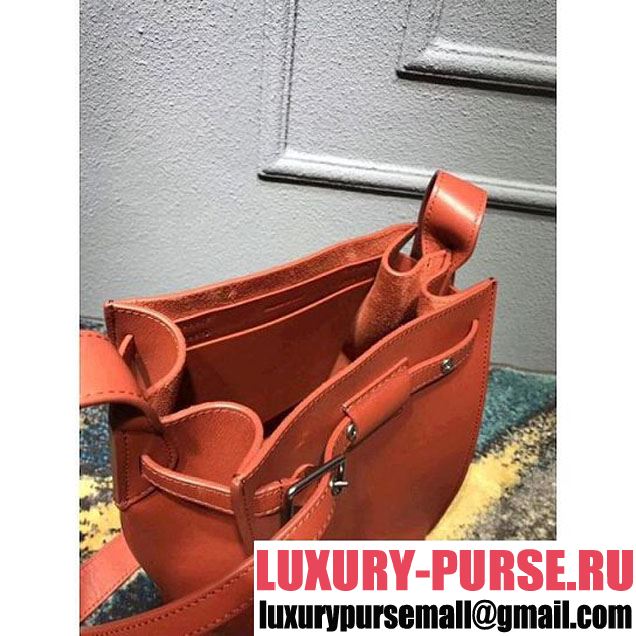 Celine Big Bag Bucket Bag With Long Strap in Smooth Calfskin Orange 2018 (OZZ-8011823 )