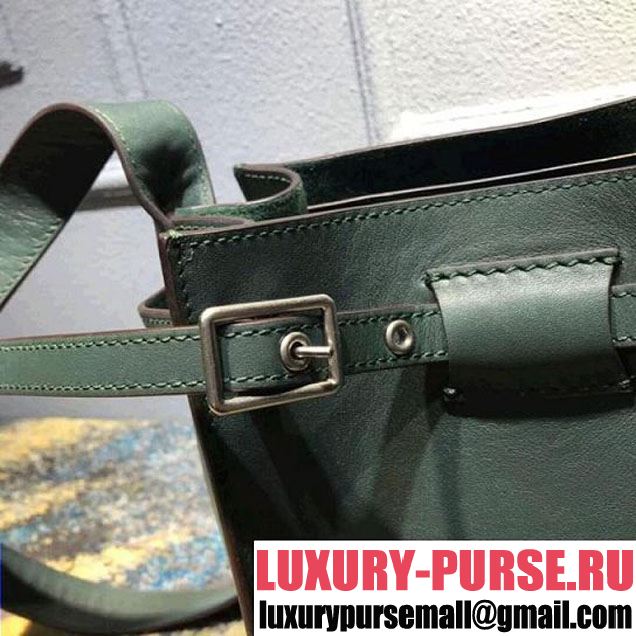 Celine Big Bag Bucket Bag With Long Strap in Smooth Calfskin Green 2018 (OZZ-8011822 )