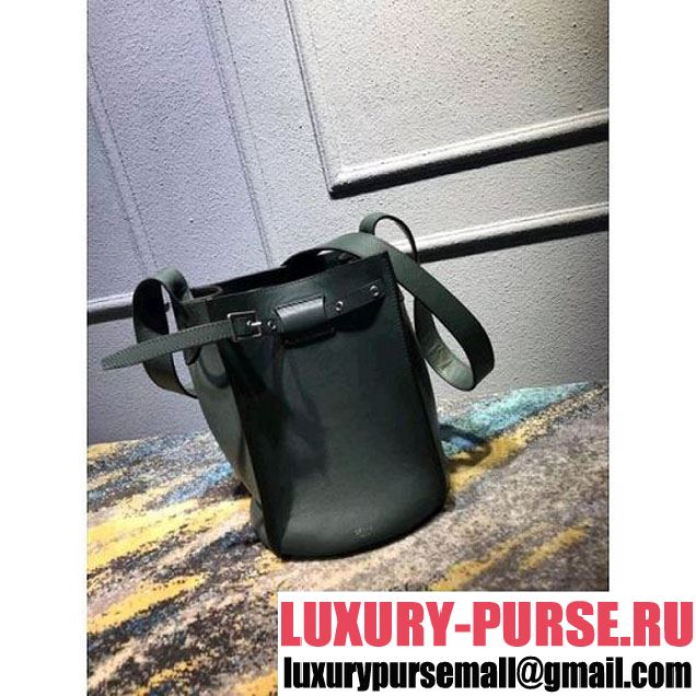 Celine Big Bag Bucket Bag With Long Strap in Smooth Calfskin Green 2018 (OZZ-8011822 )