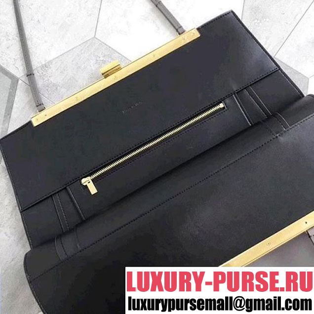 Celine Large Clasp Shopping Bag in Smooth Calfskin Grey (ALI-8012627 )