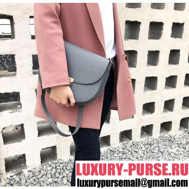 Celine Medium Trotteur Bag in Smooth Calfskin Powder Blue 2018 (ALI-8012631 )