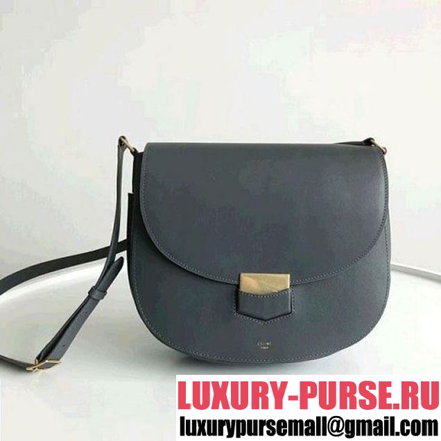 Celine Medium Trotteur Bag in Smooth Calfskin Powder Blue 2018 (ALI-8012631 )