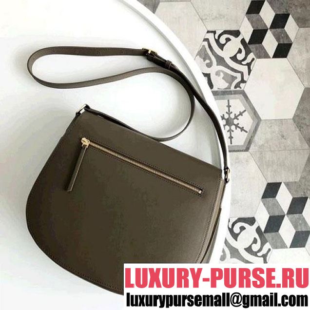 Celine Large Trotteur Bag in Smooth Calfskin Olive 2018 (ALI-8012629 )