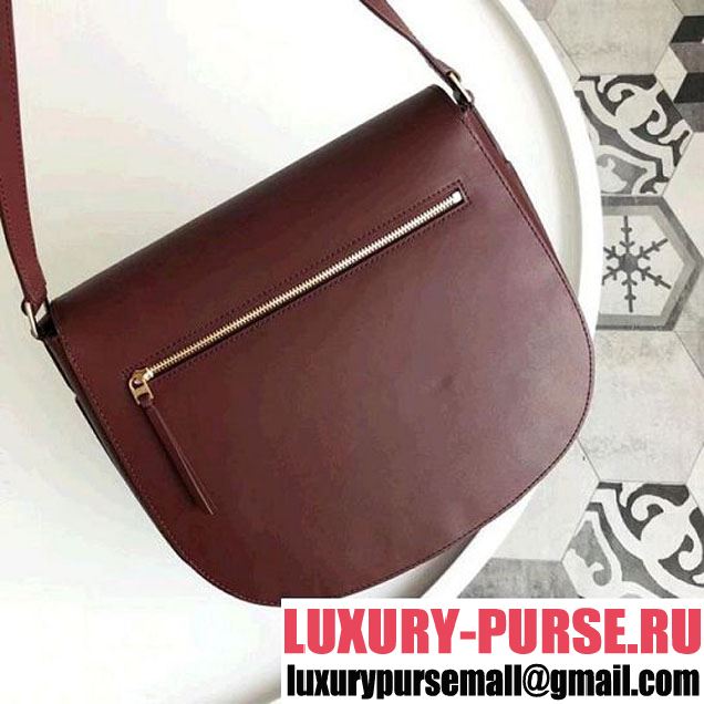 Celine Large Trotteur Bag in Smooth Calfskin Burgundy 2018 (ALI-8012628 )