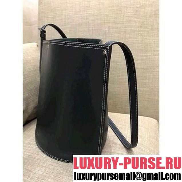 Celine Calfskin Studs Cabas Bag Dark Green (1A021-8012905 )