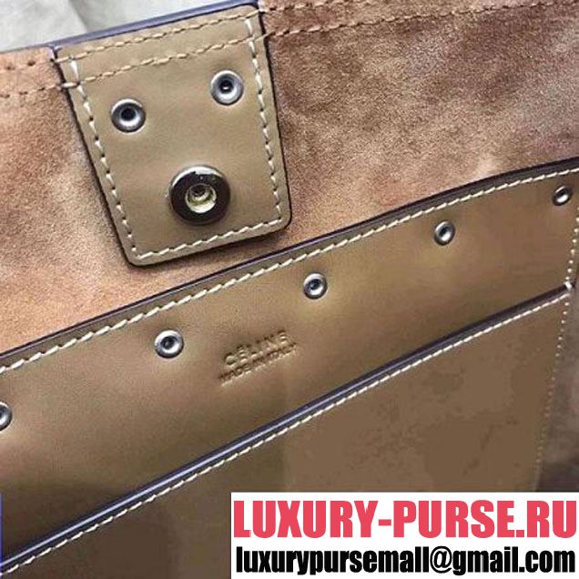 Celine Calfskin Studs Cabas Bag Beige (1A021-8012904 )