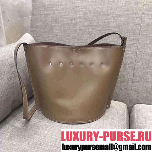Celine Calfskin Studs Cabas Bag Beige (1A021-8012904 )
