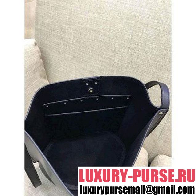 Celine Calfskin Studs Cabas Bag Black (1A021-8012903 )