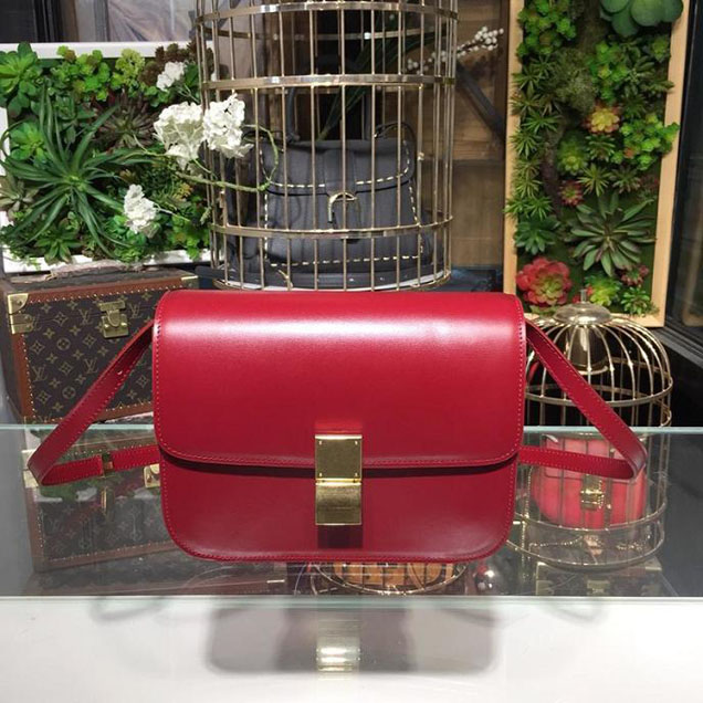 Celine Classic Box Bag Smooth Calfskin Spring Summer 2018 Collection Red