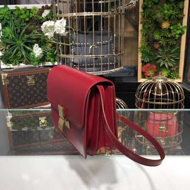 Celine Classic Box Bag Smooth Calfskin Spring Summer 2018 Collection Red