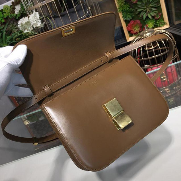 Celine Classic Box Bag Smooth Calfskin Spring Summer 2018 Collection Tan