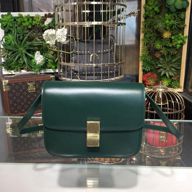 Celine Classic Box Bag Smooth Calfskin Spring Summer 2018 Collection Green