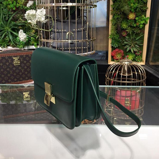 Celine Classic Box Bag Smooth Calfskin Spring Summer 2018 Collection Green