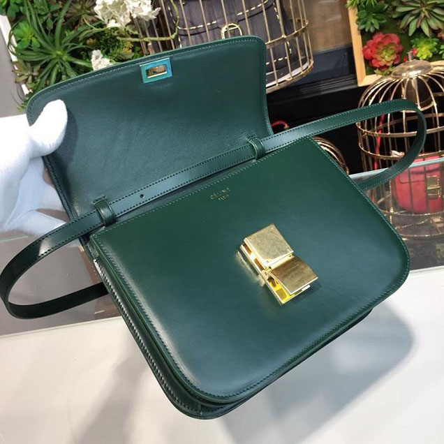 Celine Classic Box Bag Smooth Calfskin Spring Summer 2018 Collection Green