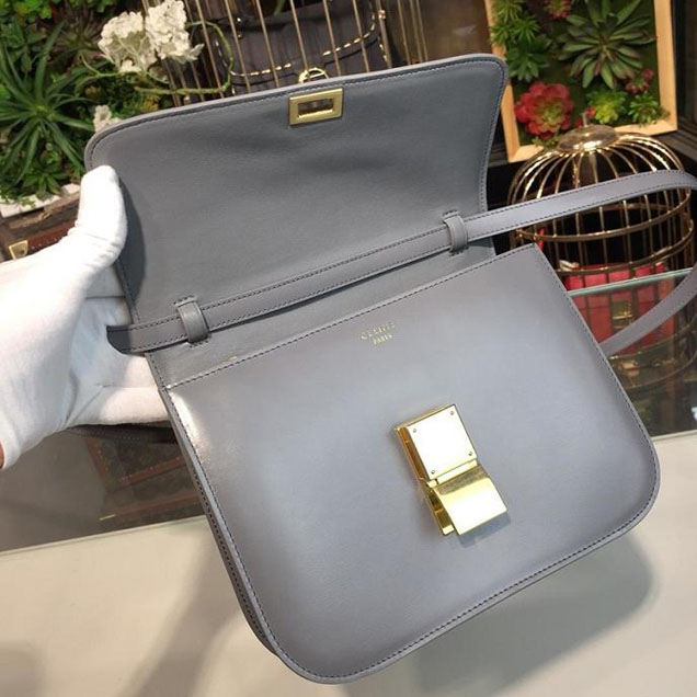 Celine Classic Box Bag Smooth Calfskin Spring Summer 2018 Collection Grey