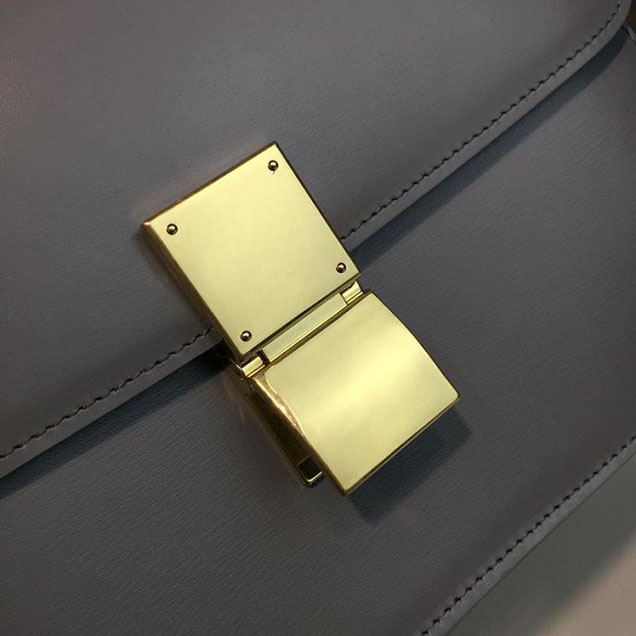 Celine Classic Box Bag Smooth Calfskin Spring Summer 2018 Collection Grey