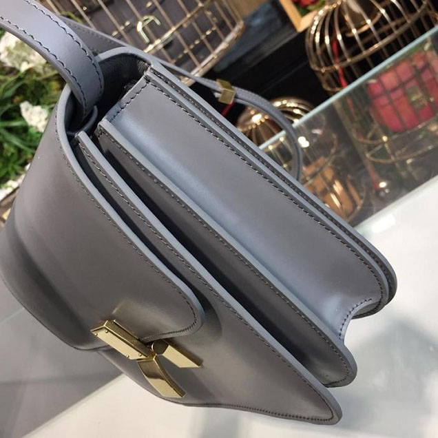 Celine Classic Box Bag Smooth Calfskin Spring Summer 2018 Collection Grey