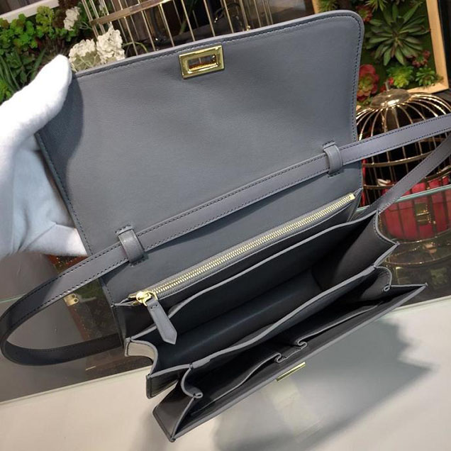 Celine Classic Box Bag Smooth Calfskin Spring Summer 2018 Collection Grey