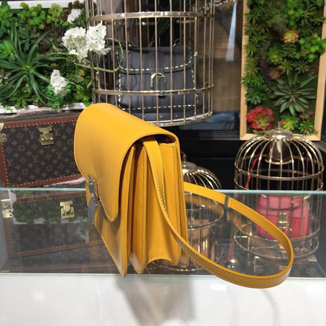 Celine Classic Box Bag Smooth Calfskin Spring Summer 2018 Collection Golden Yellow