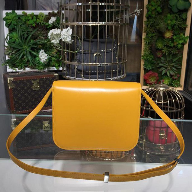 Celine Classic Box Bag Smooth Calfskin Spring Summer 2018 Collection Golden Yellow