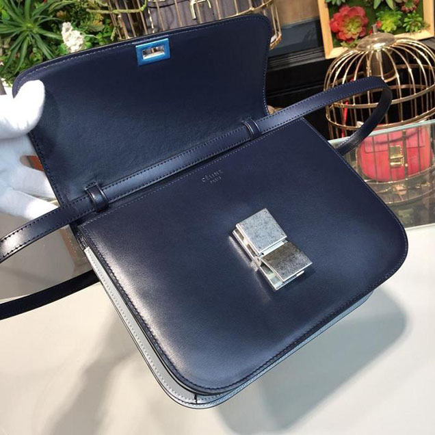 Celine Classic Box Bag Smooth Calfskin Spring Summer 2018 Collection Midnight Blue