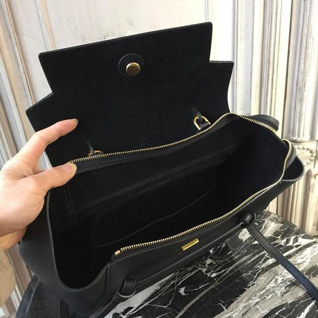 Celine Belt 28cm Bag Grained Calfskin Spring Summer 2018 Collection Black