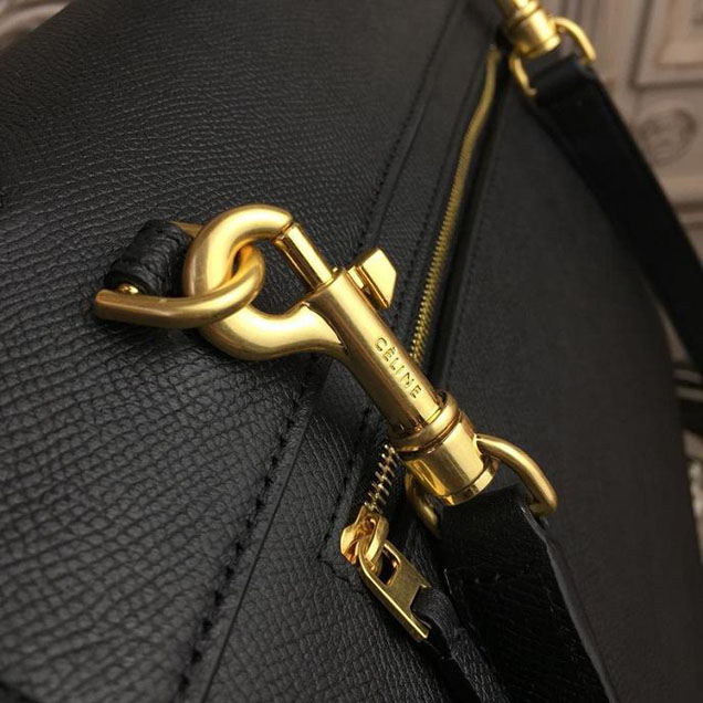 Celine Belt 28cm Bag Grained Calfskin Spring Summer 2018 Collection Black