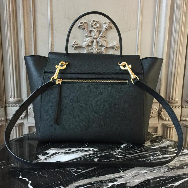Celine Belt 28cm Bag Grained Calfskin Spring Summer 2018 Collection Black